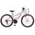 Bicicleta Aro 26 Alumínio Kls Sport Gold Freio V-Brake Mtb 21 Marchas Feminina Branco, Pink