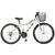 Bicicleta Aro 26 Alumínio Kls Sport Gold Freio V-Brake Mtb 21 Marchas Feminina Branco, Preto