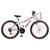 Bicicleta Aro 26 Alumínio Kls Sport Gold Freio V-Brake Mtb 21 Marchas Feminina Branco, Pink, Violeta
