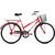 Bicicleta aro 26 feminina com bagageiro e cesto - ONIX VB - Houston Vermelho