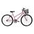 Bicicleta Aro 26 Feminina Mono Saidx Sem Marcha Com Cesta Rosa