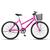 Bicicleta Aro 26 Kls Free Freio V-Brake Mtb Feminina Rosa chiclete, Preto