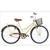 Bicicleta Aro 26  Kls Retro Freio V-Brake Bege, Marrom