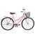 Bicicleta Aro 26  Kls Retro Freio V-Brake Rosa, Branco