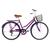 Bicicleta Aro 26 Kls Retro Sport Freio V-Brake 6 Marchas Violeta, Pink