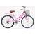 Bicicleta Aro 26 Kls Retro Sport Freio V-Brake 6 Marchas Rosa, Pink