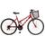 Bicicleta Aro 26 Kls Sport Freio V-Brake Mtb 21 Marchas Feminina Vermelho, Branco