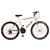 Bicicleta Aro 26 Kls Sport Gold Freio V-Brake Mtb 21 Marchas Branco, Vermelho