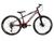 Bicicleta Aro 26 KOG 18v Disco Freeride Full X25 Tipo Viking Preto, Vermelho