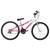 Bicicleta Aro 26 Rebaixada Bicolor Aço Carbono Ultra Bikes Rosa, Branco