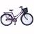 Bicicleta Aro 26 Rolamentada Urbana Retro C/ Cestinha Rodas  Aluminio Aero Reforçado Violeta