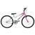 Bicicleta Aro 26 Ultra Bikes Bicolor Rebaixada sem Marcha Branco, Rosa