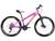 Bicicleta Aro 26 Viking Tuff X 25 Freeride Freio a Disco 21 Marchas Grupo Shimano Tourney Suspensão Dianteira Rosa, Azul