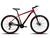 Bicicleta Aro 29 Adulta KOG 21 Velocidades 3x7 Marcha Freio a Disco e Suspensão Dianteira de 80mm Preto, Vermelho