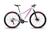 Bicicleta aro 29 aluminio alfameq pandora feminina freio a disco 24 marchas Branco com rosa