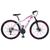 Bicicleta Aro 29 Alumínio KLS Glee Ezfire Câmbios Shimano Freio Disco Mtb 21V Feminina Branco, Pink, Violeta