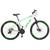 Bicicleta Aro 29 Alumínio KLS King Ezfire Câmbios Shimano Freio Disco Mtb 21 Marchas Branco, Verde