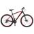 Bicicleta Aro 29 Alumínio KLS King Ezfire Câmbios Shimano Freio Disco Mtb 21 Marchas Preto, Vermelho