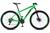 Bicicleta aro 29 Alumínio KRW Shimano 24 Velocidades Marchas Freio Disco Suspensão dianteira KRW11 Verde, Preto
