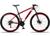 Bicicleta Aro 29 Dropp Race 24 Vel Câmbio Traseiro Shimano Freio a Disco Bike MTB Alumínio Preto, Vermelho