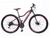 Bicicleta Aro 29 Feminina Aluminio 21 Marchas Freio a Disco Preto, Rosa