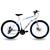 Bicicleta Aro 29 Freio a Disco 21 Velocidades Marchas Velox Urbana Branco, Azul