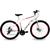 Bicicleta Aro 29 Freio a Disco 21 Velocidades Marchas Velox Urbana Branco, Vermelho