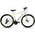 Bicicleta Aro 29 Freio a Disco 21 Velocidades Marchas Velox Urbana Branco, Amarelo