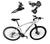 Bicicleta Aro 29 Gti Roma Alumínio Câmbios Shimano 21v Freio A Disco Garfo Suspensão - Branco - Tam. 17 Branco