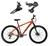 Bicicleta Aro 29 Gti Roma Alumínio Câmbios Shimano 21v Freio A Disco Garfo Suspensão - Laranja - Tam. 19 Laranja