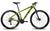 Bicicleta aro 29 gts feel rdx freio a disco 21 marchas shimano Verde com preto