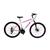 Bicicleta Aro 29 Kls Sport Gold Câmbios Shimano Freio Disco Mtb Com Suspensão 21 Marchas Branco, Pink