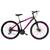Bicicleta Aro 29 Kls Sport Gold Câmbios Shimano Freio Disco Mtb Com Suspensão 21 Marchas Preto, Pink