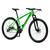 Bicicleta Aro 29 Krw Alumínio 21 Velocidades Marchas Freio a Disco Suspensão dianteira Mountain Bike S3 Verde, Preto
