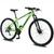 Bicicleta aro 29 KRW Alumínio 24 Vel Shimano Altus Freio Hidráulico Suspensão C/ Trava de ombro KR11 Verde, Preto