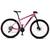 Bicicleta Aro 29 KRW Alumínio Shimano 24V Freio a Disco hidráulico S51 Rosa, Preto