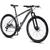 Bicicleta Aro 29 KRW Alumínio Shimano TZ 21 Velocidades Marchas Freio a Disco Suspensão Mountain  Bike  S21 Grafite, Preto fosco