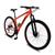 Bicicleta Aro 29 KRW Alumínio Shimano TZ 21 Velocidades Marchas Freio a Disco Suspensão Mountain  Bike  S21 Laranja, Preto