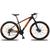 Bicicleta Aro 29 KSW xlt 21V Freio a Disco Preto, Laranja