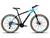 Bicicleta Aro 29 KSW XLT 2x9 18v F. Hidráulico K7 e Trava Azul degrade, Preto