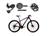 Bicicleta Aro 29 Ksw Xlt Alumínio Câmbio Traseiro Shimano Deore e Altus 27v Freio Hidráulico Garfo Com Trava - Preto/Pink/Azul - 19 Preto, Pink, Azul