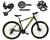 Bicicleta Aro 29 Ksw Xlt Alumínio Câmbio Traseiro Shimano Deore e Altus 27v Freio Hidráulico Garfo Com Trava - Preto/Verde - 15 Preto, Verde
