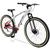 Bicicleta Aro 29 Mountain Bike Safe Alumínio 21 Marchas Freio à Disco Garfo com Suspensão Branco, Vermelho