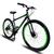 Bicicleta Aro 29 Quadro 17 Aço Freio a Disco Mecânico 21 Marchas - Dropp Preto, Verde