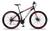 Bicicleta Aro 29 Ravok Aço Carbono 21v Freios a Disco Preto, Vermelho