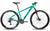 Bicicleta aro 29 xks freio a disco 21 marchas Verde agua com preto