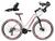 Bicicleta Aro Retro Feminina 29 KSW Sunny 21V Cambios Shimano Freio a Disco Mecânico Branco, Rosa