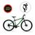Bicicleta AXW Aço Carbono Aro 29 Freios a Disco 21 Marchas + Suporte Preto, Verde