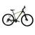 Bicicleta Benoá Aro 29 Aço 21 Marchas Mountain Bike Câmbio Shimano Preto fosco, Verde fluorec