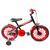 Bicicleta Bike Infantil Avance Kids Aro 16 Freios V-brakes Preto, Vermelho quadro simples